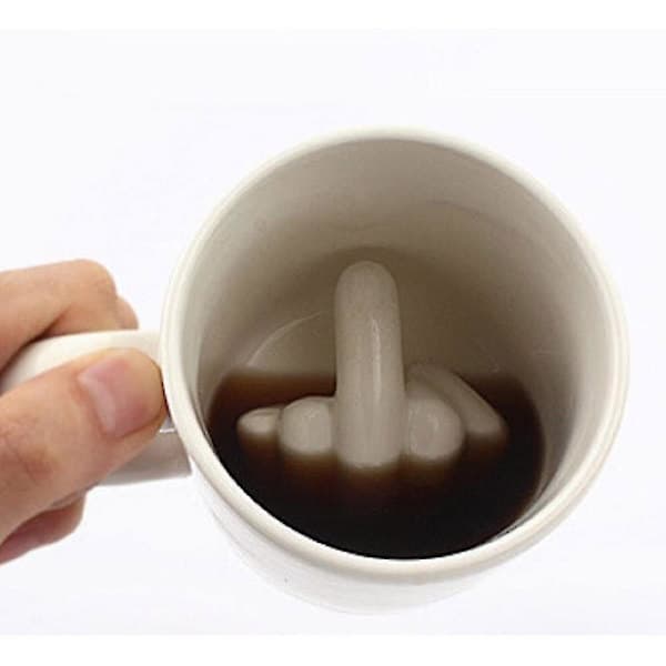 Morsom design, ha en fin dag \"fuck you\" kopp, krus, kaffekopp, tekopp keramisk kopp, 350 ml, kopp
