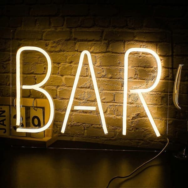 Hot Bar Led Neonskilt Neon Veggskilt Stor Neon Bokstav Lys USB Natt Neon Lys For Bar Hotell Innendørs Spillerom Cocktail Øl Bryllupsfest-FQ-