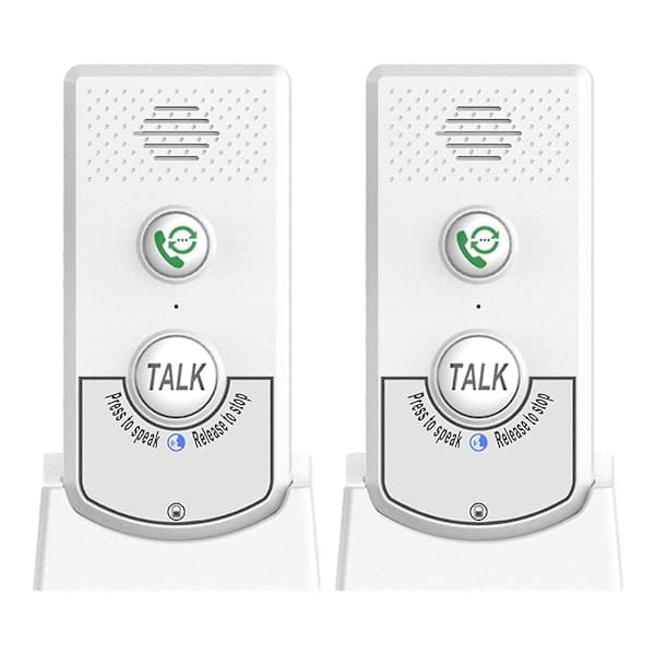 Trådløs intercom for hjemmet med talekommunikasjon, toveis samtalefunksjon, ekstra lang rekkevidde, trådløs taleintercom for eldre-XF9-