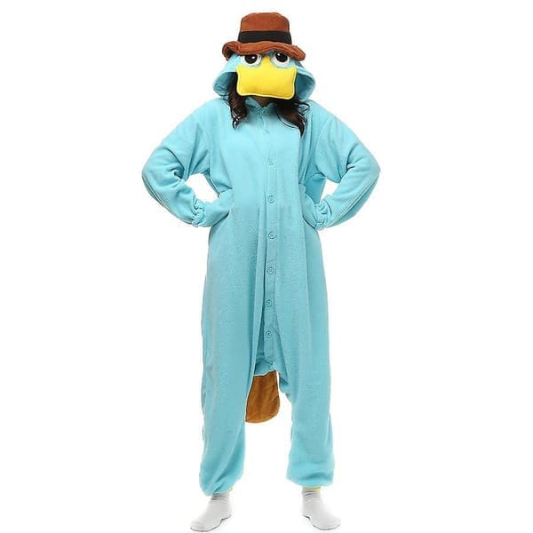 Perry The Platypus Cosplay Kostyme Hjemmeklær Z