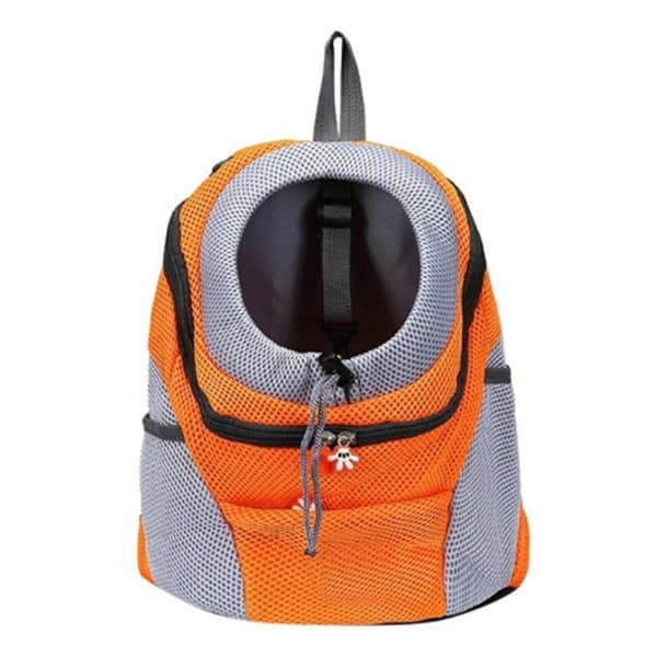 Reise Pet Dog Carrier Valp Reise Mesh Ryggsekk Fremover Bærbar Skulderpose Orange Z