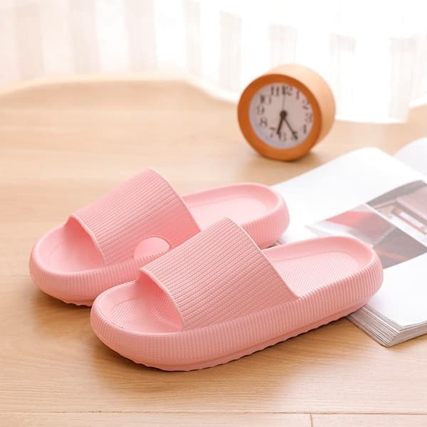 Tøfler - Stilige og myke for dame/herre - flere farger (kjent som Happy Flops) Pink_MGF