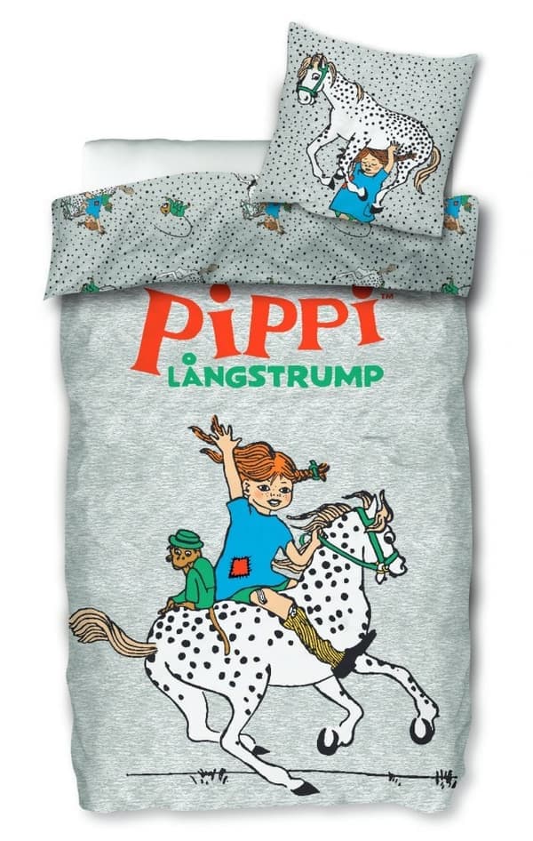 Ny produktkampanje! Høykvalitets Pippi Langstrømpe Sengesett 150x210 CM
