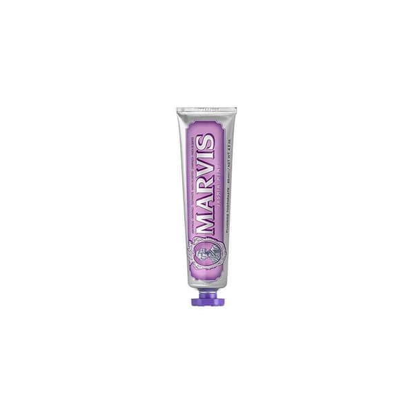 Marvis Whitening Tannkrem, 85ml, fremmer naturlig tannbleking, bekjemper plakk, og gir langvarig frisk pust Jasmine Mint