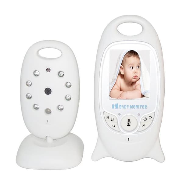Babycall / Baby Monitor med Kamera – Babyovervåkingssystem, 2.0\" LCD-skjerm, 2-veis lyd, Infrarødt nattsyn, Plug and Play