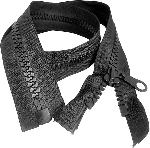 Mesh Glidelås 100cm Glidelås for Jakker Frakker Sy Håndverk, Svart Farge, 1 Stykke