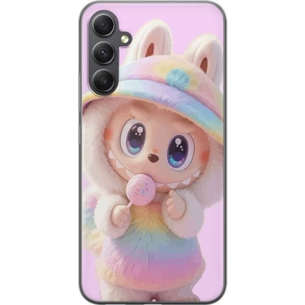 Kompatibelt Mobildeksel til Samsung Galaxy A15 5G Monster kanindukke vinylfigur morsomme uttrykk