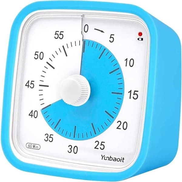 Ny Blå Visuell Timer 60min - Klasserom Skole for Barn Blå