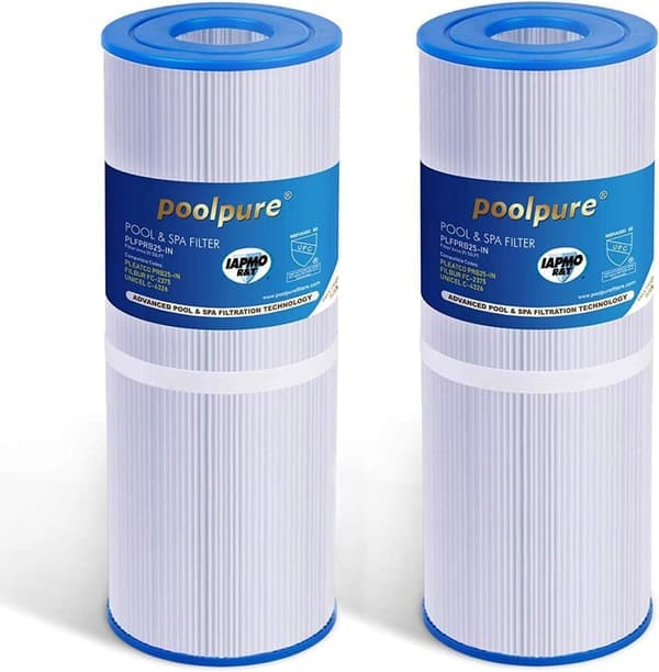 2-paknings filterpatroner for Jacuzzi-filter, for Unicel C-4326 Pleatco PRB25-IN Filbur FC-2375