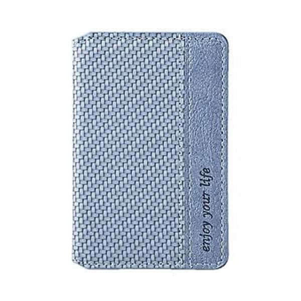 Universell selvklebende lomme kortholder etui for mobiltelefon (Blå)