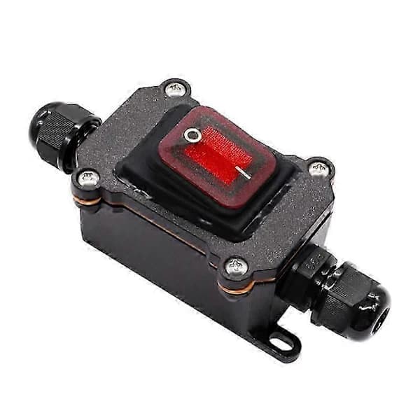 IP67 Vanntett Inline-bryter 12V DC 20A Høy Strøm Vanntett Bryter