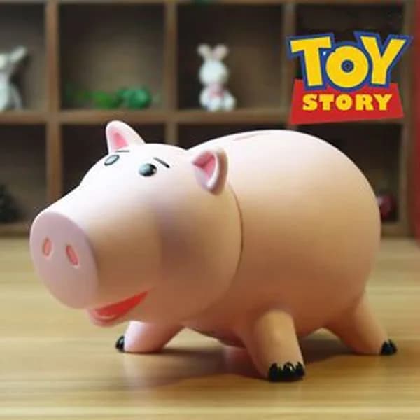 Creamily® Hamm Toy Story Plastgris Sparegris Sparegris for barn og voksne bursdagsgave med søt forpakning, rosa
