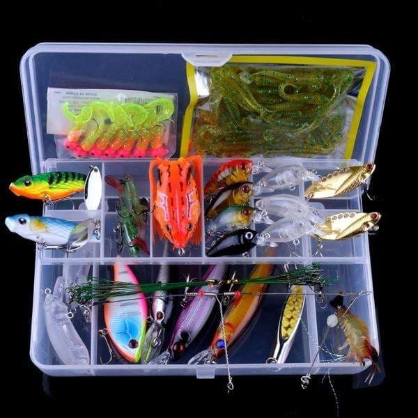 Sett med fiskesluk wobbler, Minnow mixed, Crankbait
