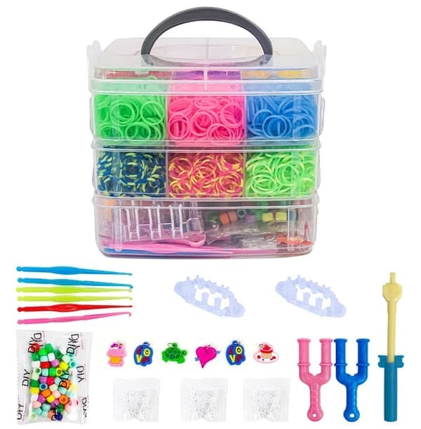 Mega kit Loom Bands - 4500 stk med tilbehør