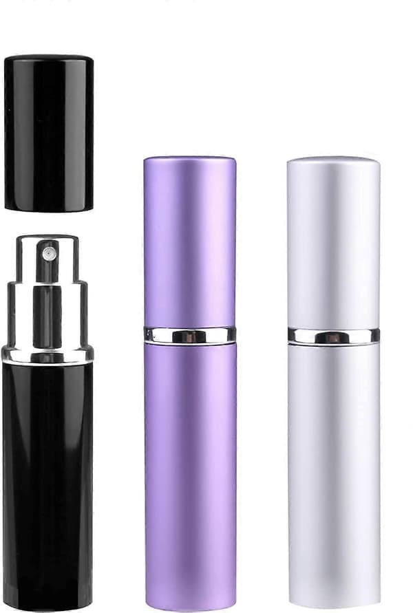 Gjenfyllbare reise parfyme forstøverflasker, 3 stk 6ml Mini Bærbare Sprayflasker Gjenfyllbar Parfyme Aftershave Forstøver Tomme Reiseflasker med