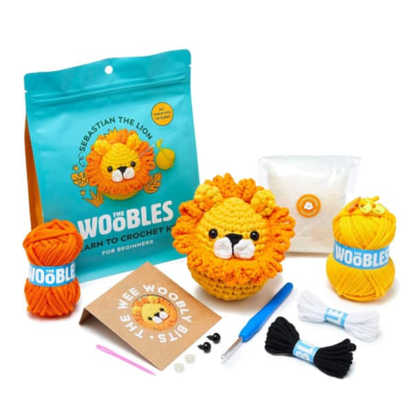 Woobles Heklesett for Begynnere i Enkel Pea Garn, som Sett på Shark Tank Penguin