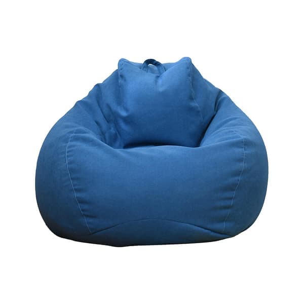 Innendørs utendørs Voksen Bean Bag Gaming Stol Ekstra stor Beanbag Trekk Blå