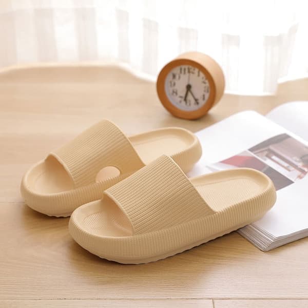 Tøfler - Stilige og myke for dame/herre - flere farger (kjent som Happy Flops) Beige