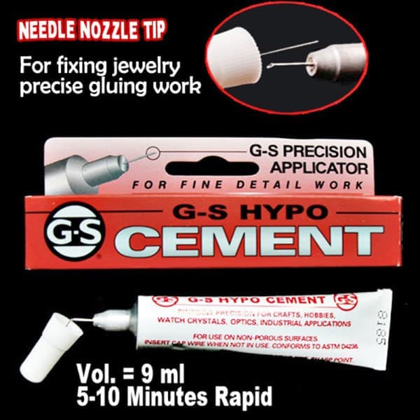9 ml G-s Hypo Cement Precision Applikator Lim for Gluing one size