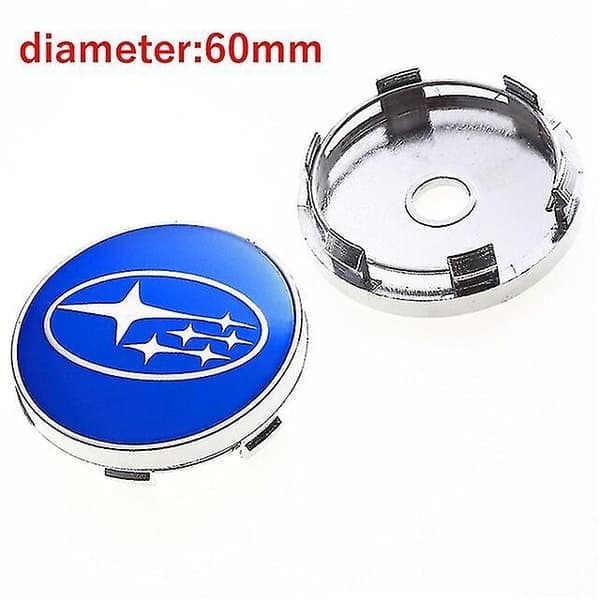 60mm Bil-stil Navkapsler for Subaru Sti Wrx Forester Outback Impreza Legacy Xv Tribeca Tilbehør Shry-WELLNGS