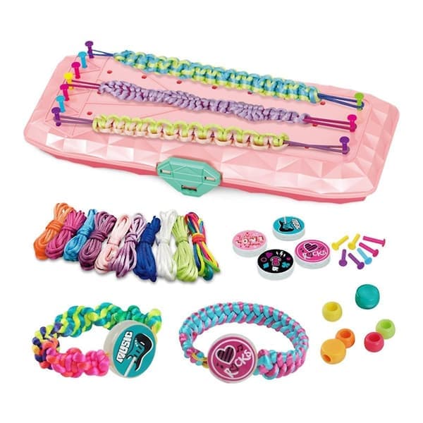 DIY Vennskapsarmbånd Lagingssett, Leker Jenter, Armbånd Håndverk Smykker Vev Maker Leker wit-WELLNGS