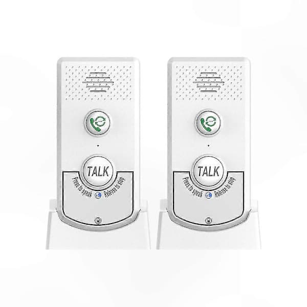 Trådløst Intercom System for Hjemmet, 2-Pakning Toveis Talekommunikasjon med Ultralang Rekkevidde og Portabilitet