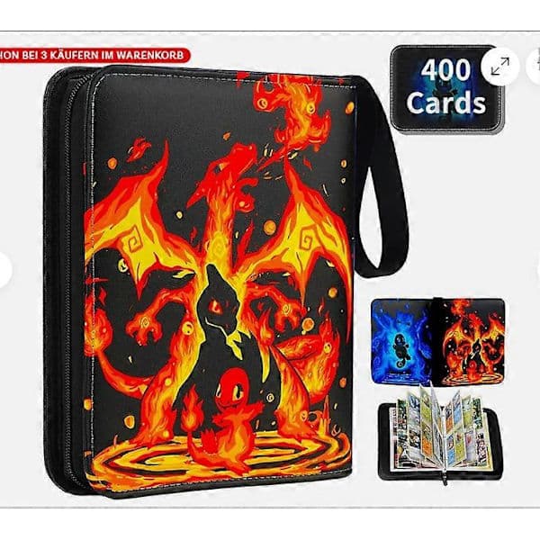XXXL Samlealbum for 400/900 Pokemon-kort Samlemappe Perm Heft 50 Sider Ny