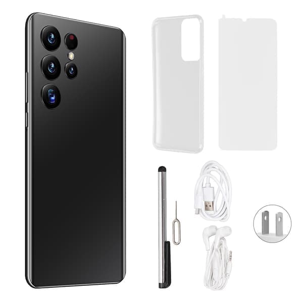 S22 Ultra Smartphone: 6,6\" HD+-skjerm, Dual SIM, 128 GB utvidbart, 3000 mAh batteri