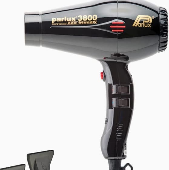 Xox-Parlux 3800 Hårføner Ionisk og Keramisk 2100 W Svart