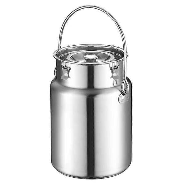 Rustfritt stål 5L melkekanne med håndtak, kompatibel med 304 forseglet design[GPA]{Fyn399}