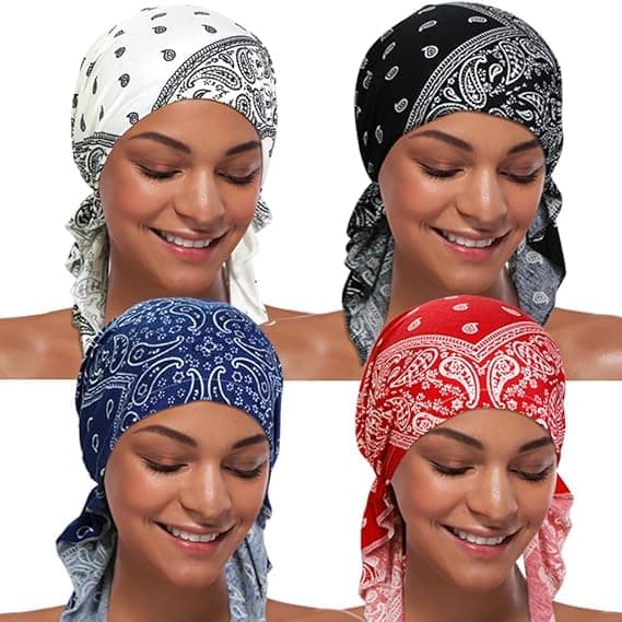 4 stiler av turbanluer, turbanhodeplagg-FX-
