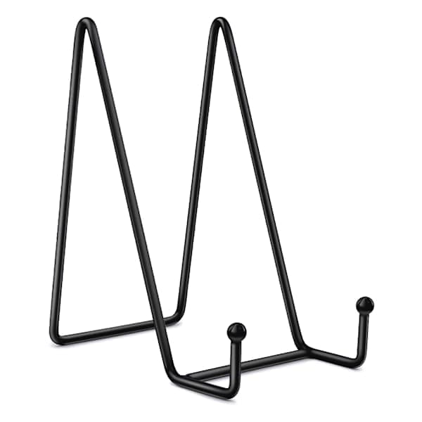 Sklisikker Metallramme Holder Stativ Svart Plateholder Staffeli Display for Foto, Kokebøker, Tallerkener, Gaver til Kvinner og Menn