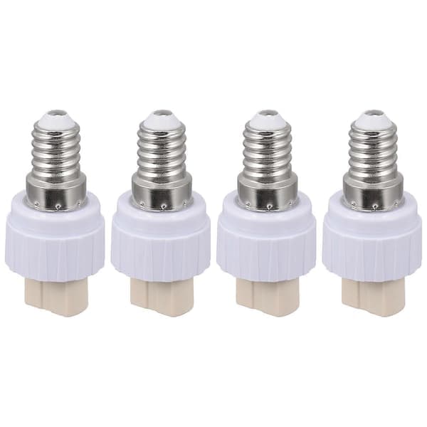 4 stk. Lampepære Adapter Lampe Sokkel Konvertere E14 til G9 Lampeholder Konvertere