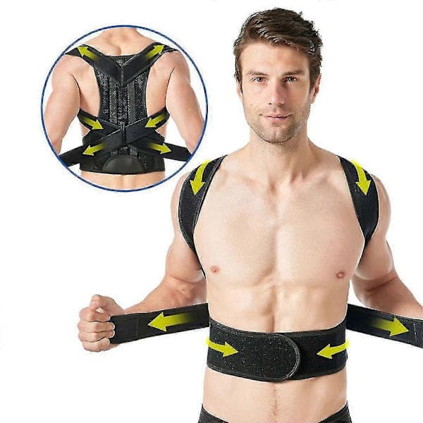 Ryggstøtte Posture Corrector For Kvinner Og Menn Lindring For Midje-, Rygg- Og Skuldersmerter Forbedre Ryggstillingen