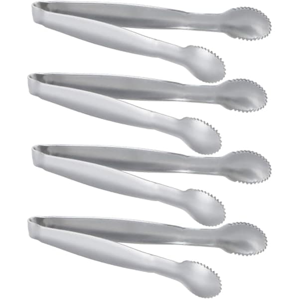 4-Pakning Mini Sukkerklyper i Rustfritt Stål 10 cm Fortykket Mattang{HH}