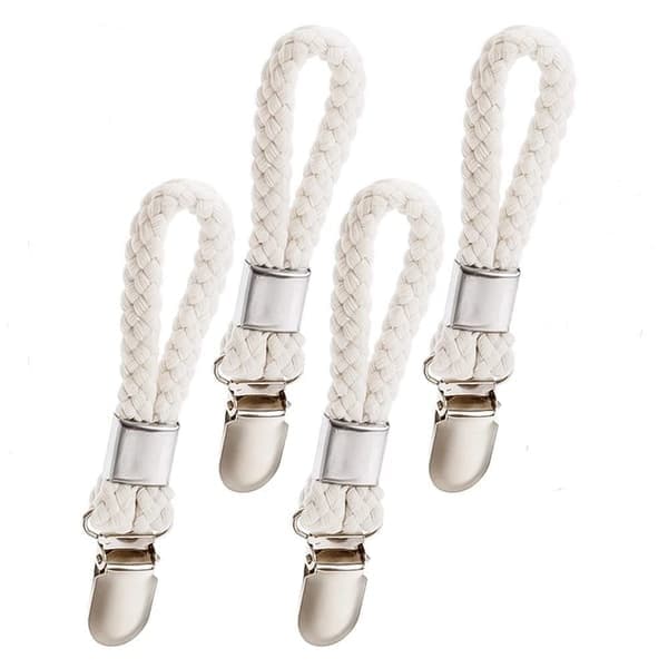 4 stk Håndkleklype Håndkleholder HVIT