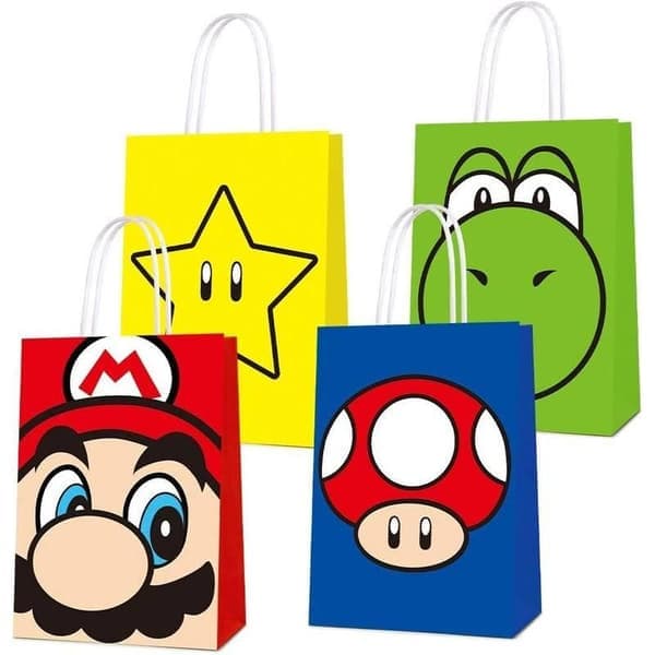 12 stk Super Mario Papirposer for Godteri/Loot[JUN]