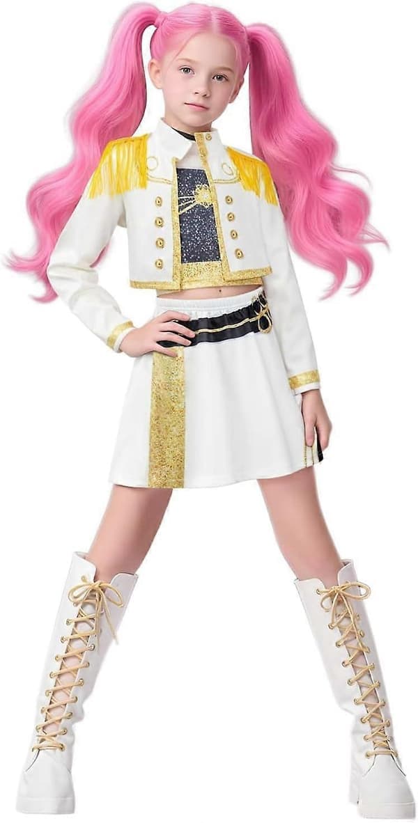 Jenter Kpop Demon Hunters Kjole - Rumi Mira Zoey Fancy Kjoler for Barn