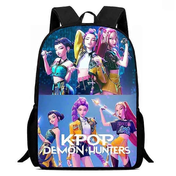 Kpop Demon Hunters Ryggsekk for Skolejenter - Studentsekk, Reise Pendler Laptopveske, Y2K Stil