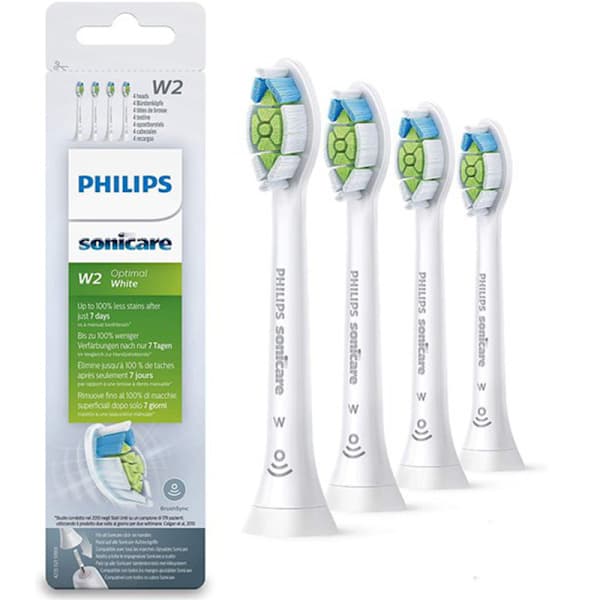 Erstatningsbørstehoder for Philips Sonicare W2, kompatibelt sett med elektriske tannbørstehoder