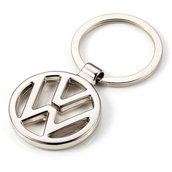 Nøkkelring med VW-logo, ny metallnøkkelring
