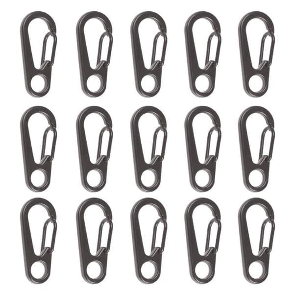 /#/Karabiner 15 stk mini karabiner karabinkrok nøkkelring/#/