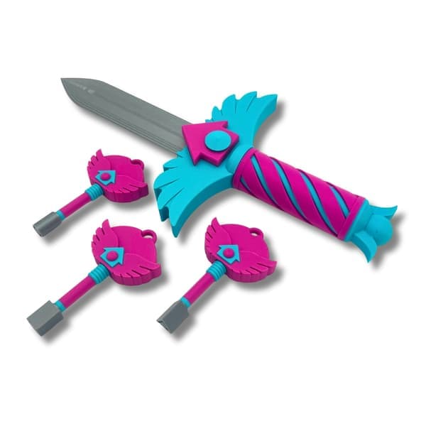 Squid Game 3 nøkler og kniv Gjemsel - ikke skarp Grønn Spesielle Gaver