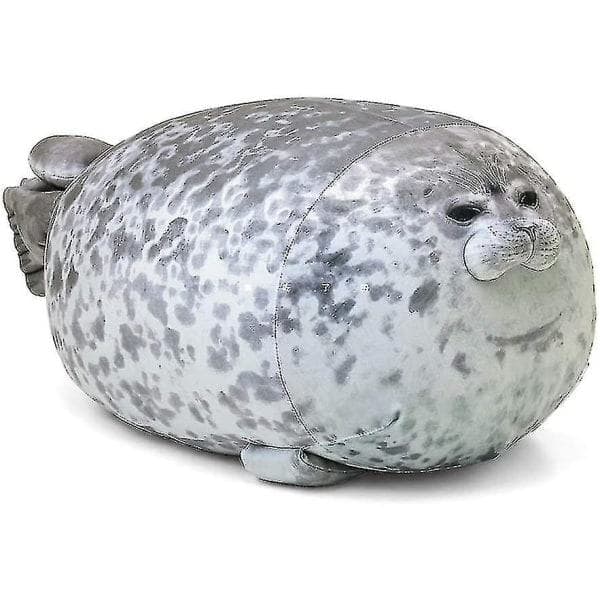 60 cm Sälkudde, Chubby Blob Sälkudde Søt Säl Djur Kosedyr Bomull Plysch Leksak Kudde Kompatibel med Bord Mjuk Säl Kramkudde Rygg_Særskilte