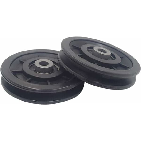 90mm Lager Nylon Trinse, Muskel Trenings Trinse, Universalt Hjul for Kabelmaskin Treningsutstyr Garasjeport, Skyvedør Trinse