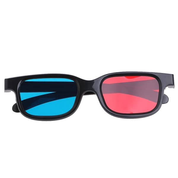 Røde Blå Cyan Anaglyph 3D-briller Filmbriller med polariserte linser Opplev 3D visuell effekt for voksne barn