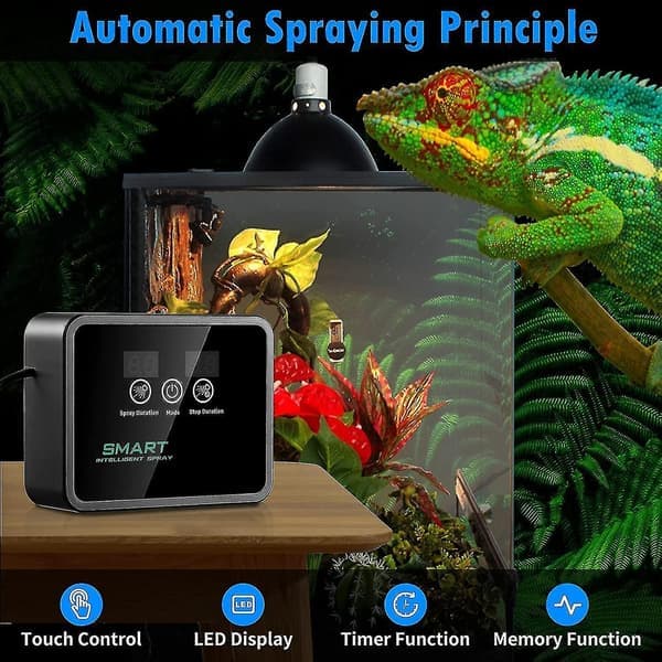 Intelligent Reptil Tåkesystem, Automatisk Terrarium Tåkesystem, Regnskog Tåkesystem, Innendørs Plantevanningssystem