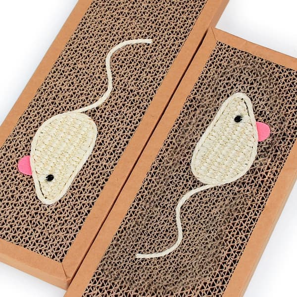 2-pakning Klorebrett for Katter 37 x 12 cm Vendbart Klorebrett for Katt