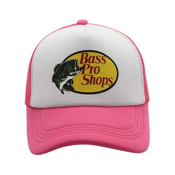 Bass Pro Shop Outdoor Cap Trucker Cap med netting - Herre- og damestørrelse passer alle med snapback-lukking - Perfekt for jakt og fiske - Perfekt