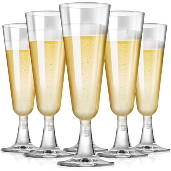 50 stk. 150 ml plast vinglass, champagneglass, rødvinsglass, allsidig, et must for festkarneval-tfrf{AZC}